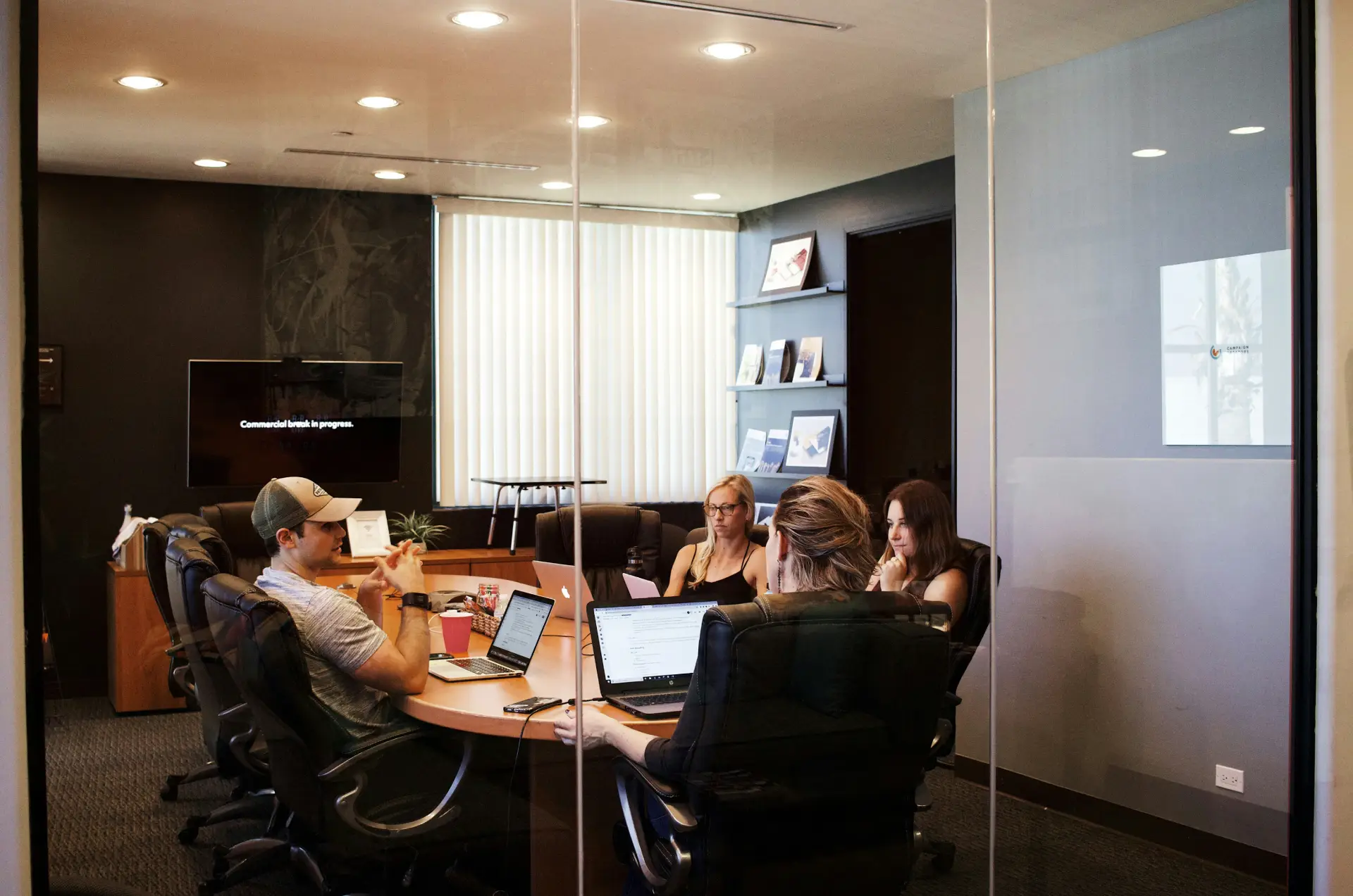 people meeting in a boardroom